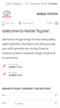 Mobile Screenshot of nobletoyota.com.au